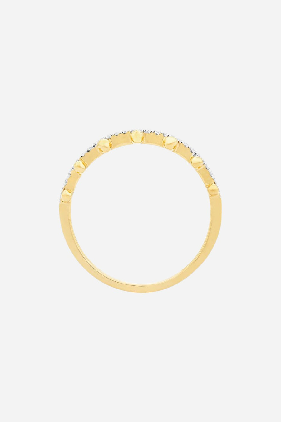 Ella Stein Down To Earth Stackable Ring in Gold - Size 7 – side view