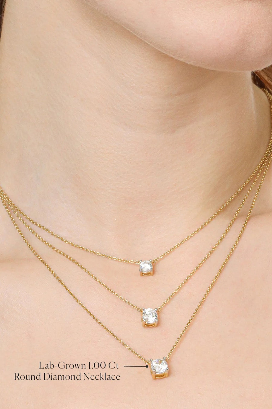 Ella Stein Lab-Grown 1.00 Ct Round Diamond Necklace