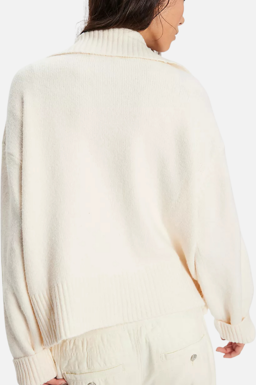 Free People Trading Up Polo in Ivory