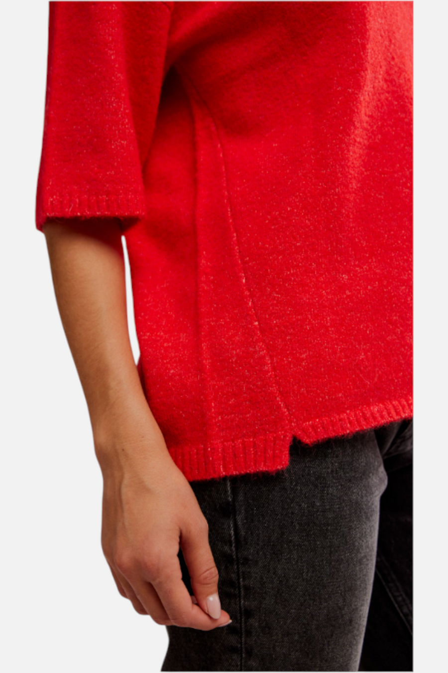 Free People Margot Sweater Tee in Cherry Pop Melange