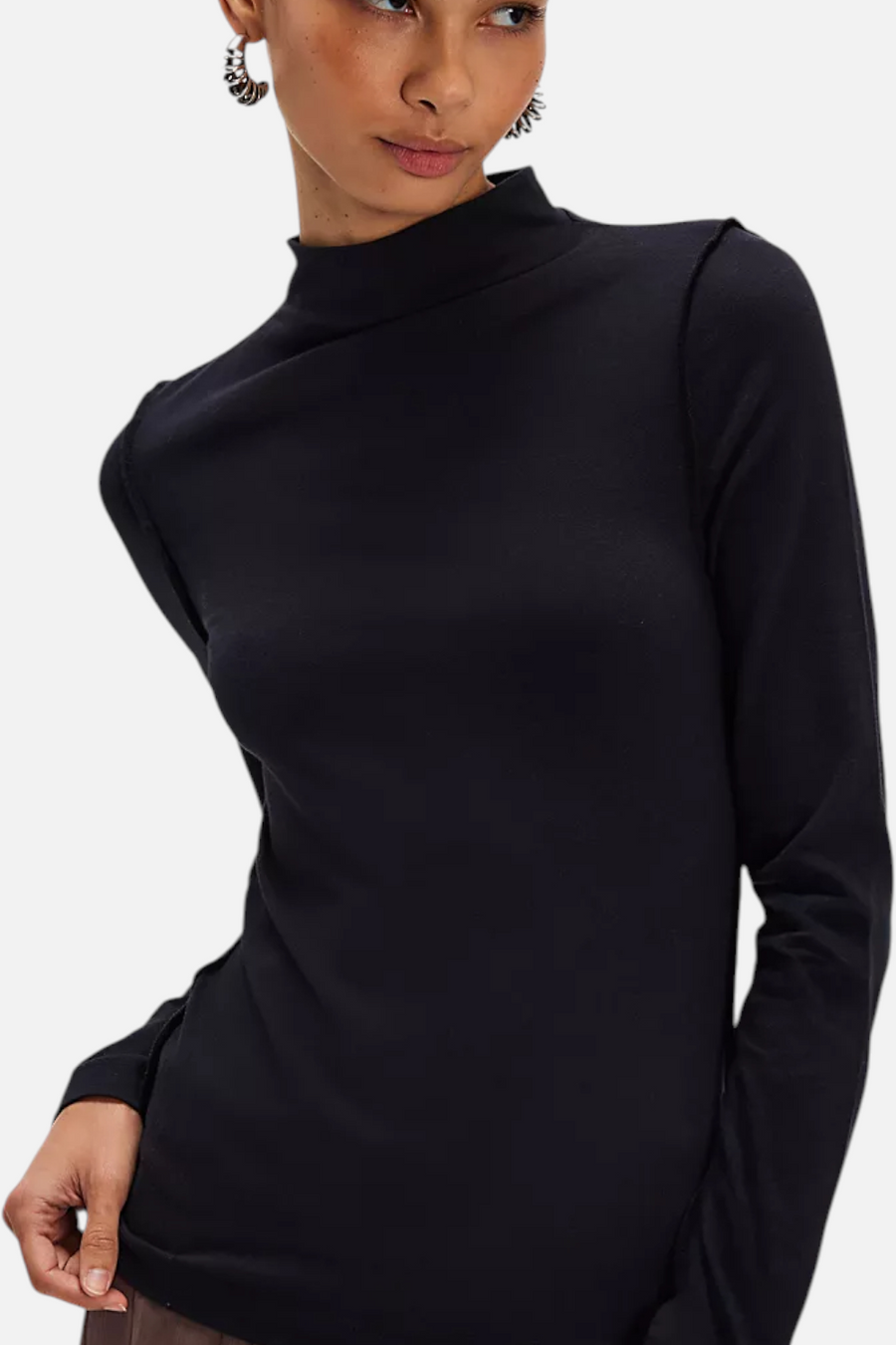 Free People Women's We the Free Kenzie Long Sleeve in Black