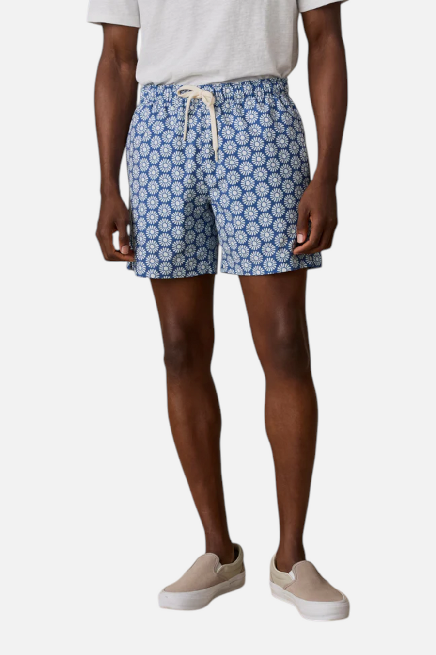 Faherty All Day Swim Trunk in Blue Cream Suns
