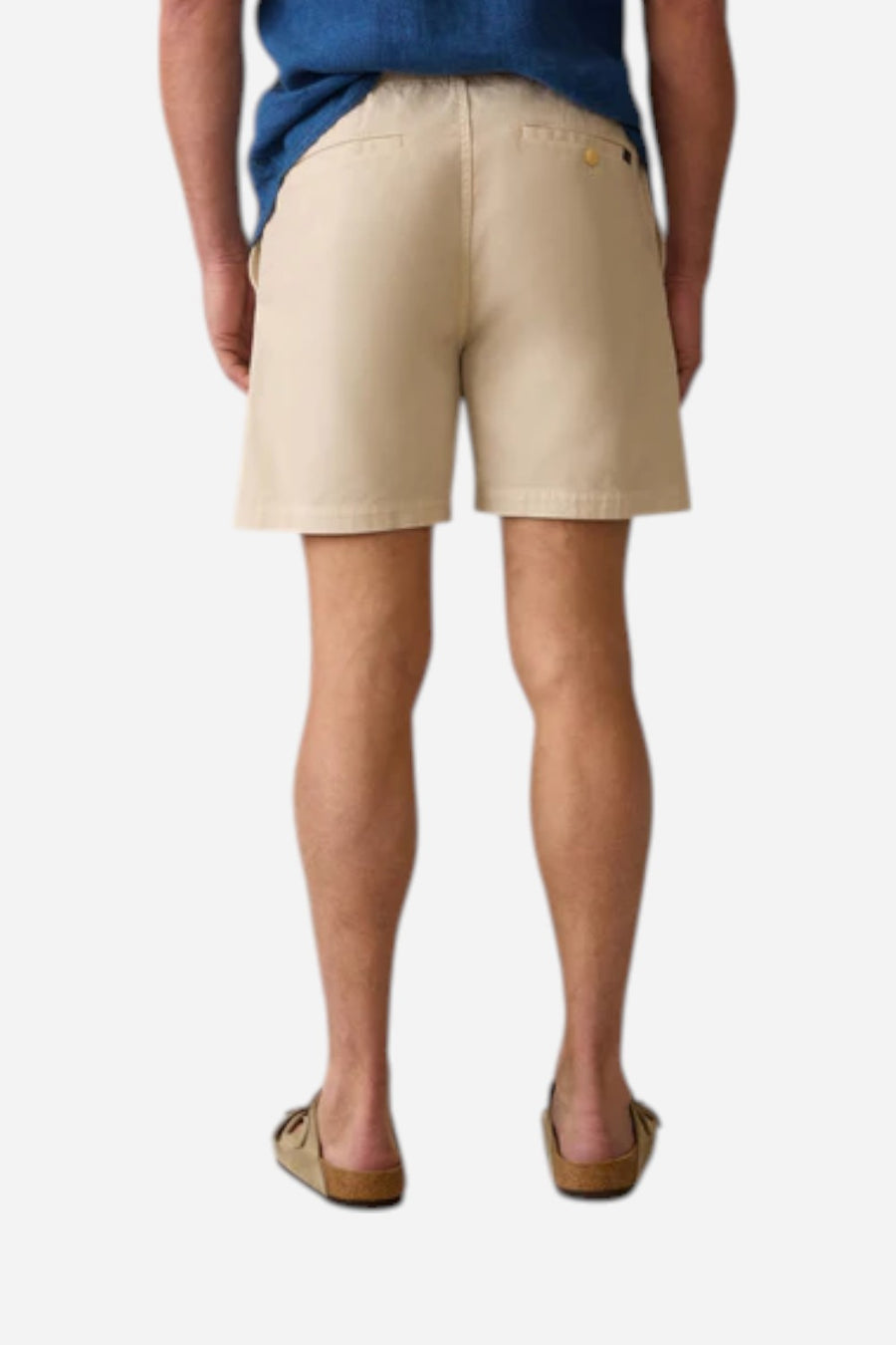 Faherty Essential Drawstring Short in Stone