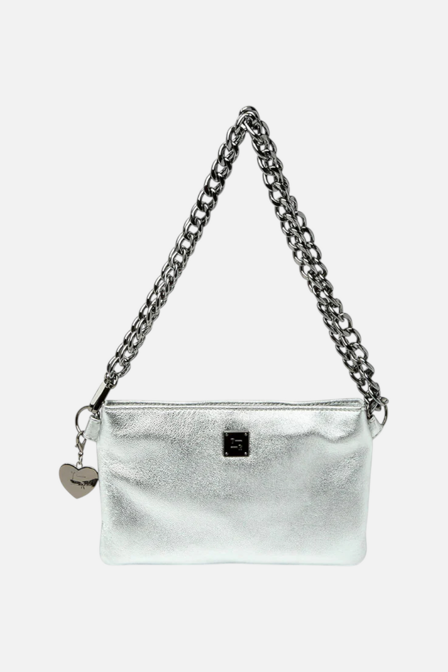 Think Royln Fame in Silver Metallic Leather