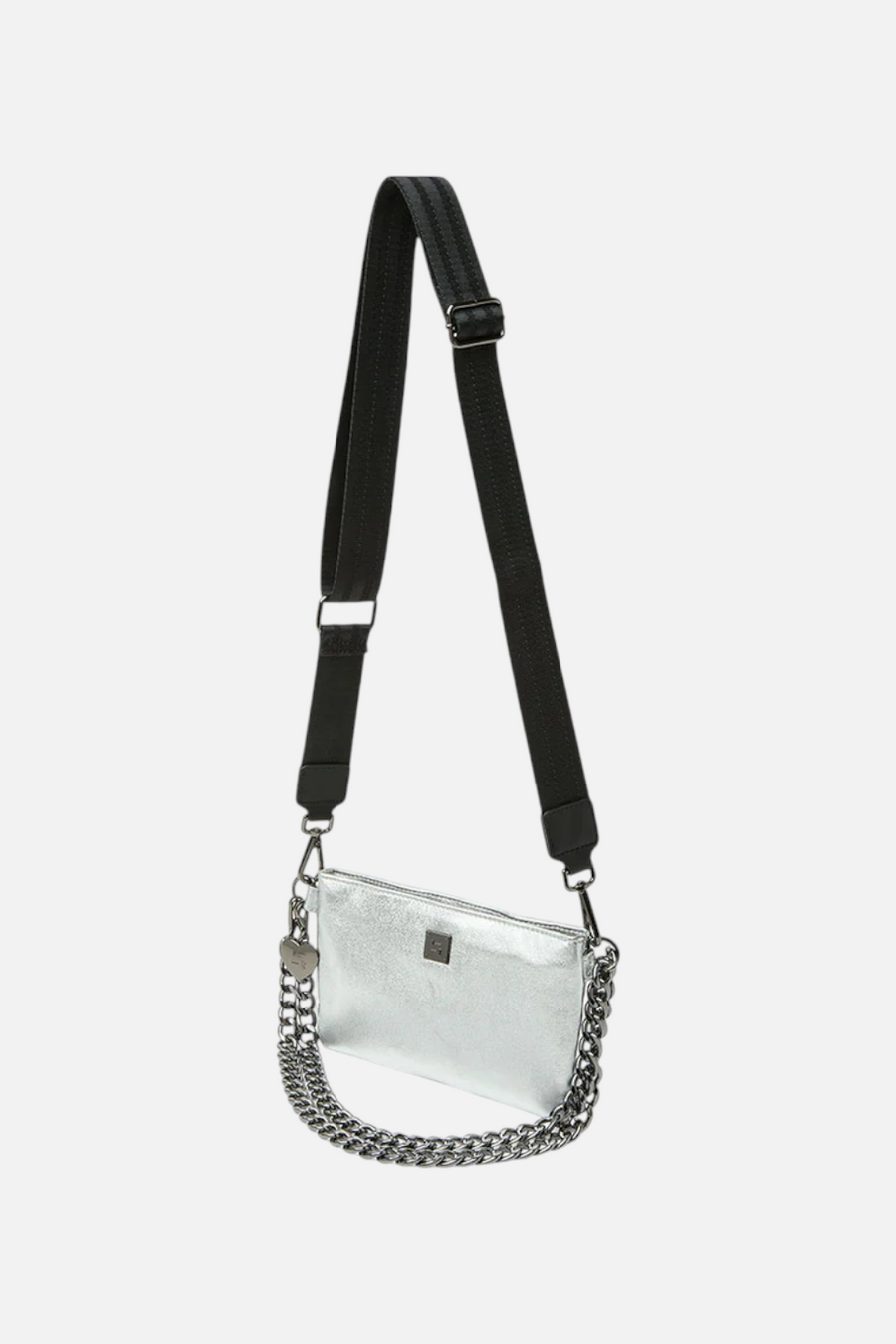 Think Royln Fame in Silver Metallic Leather
