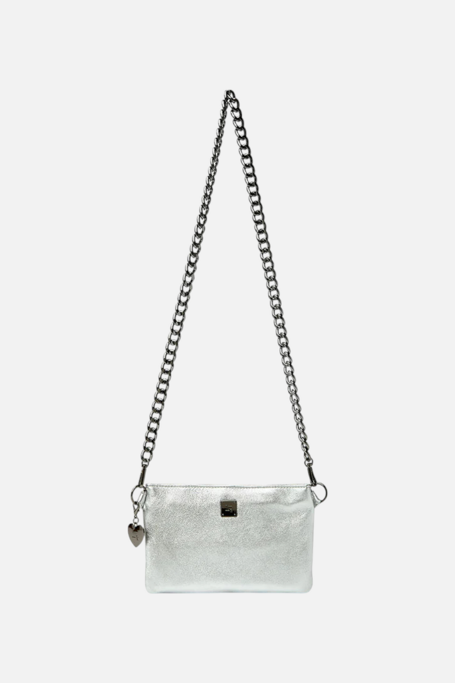 Think Royln Fame in Silver Metallic Leather