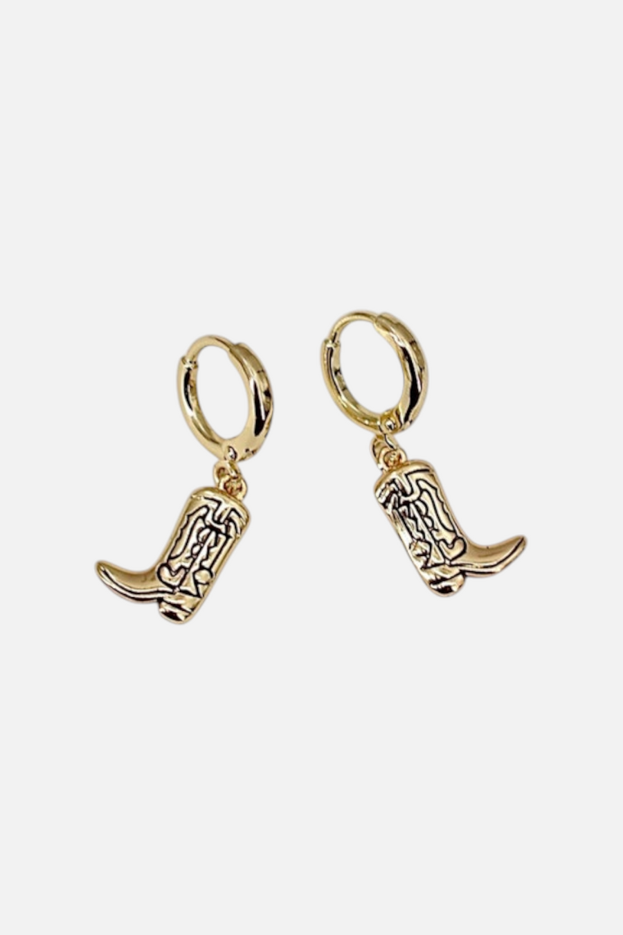 Farrah B Out West Huggies Earrings in Gold