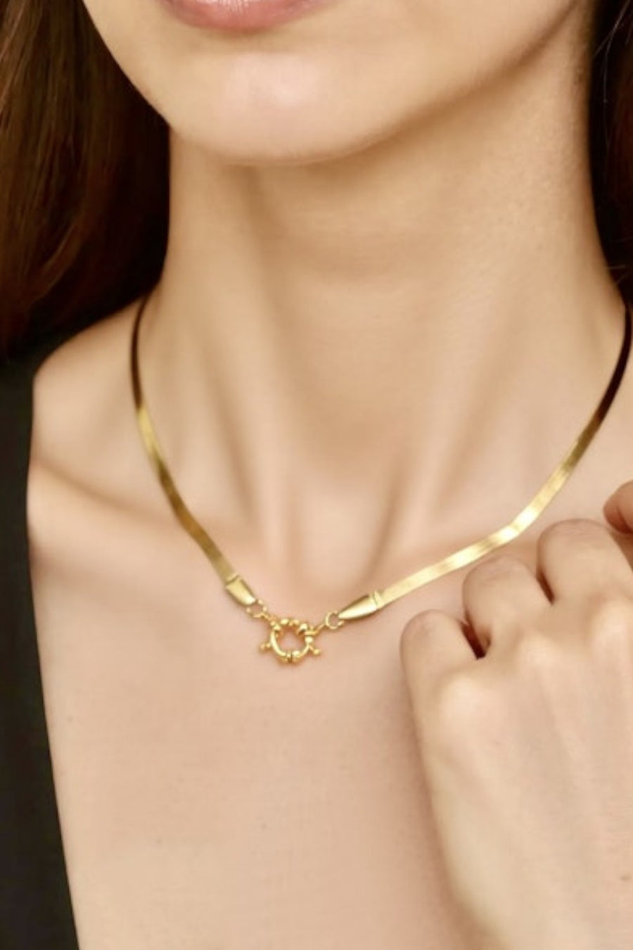 Farrah B Buckle Up Clasp Necklace