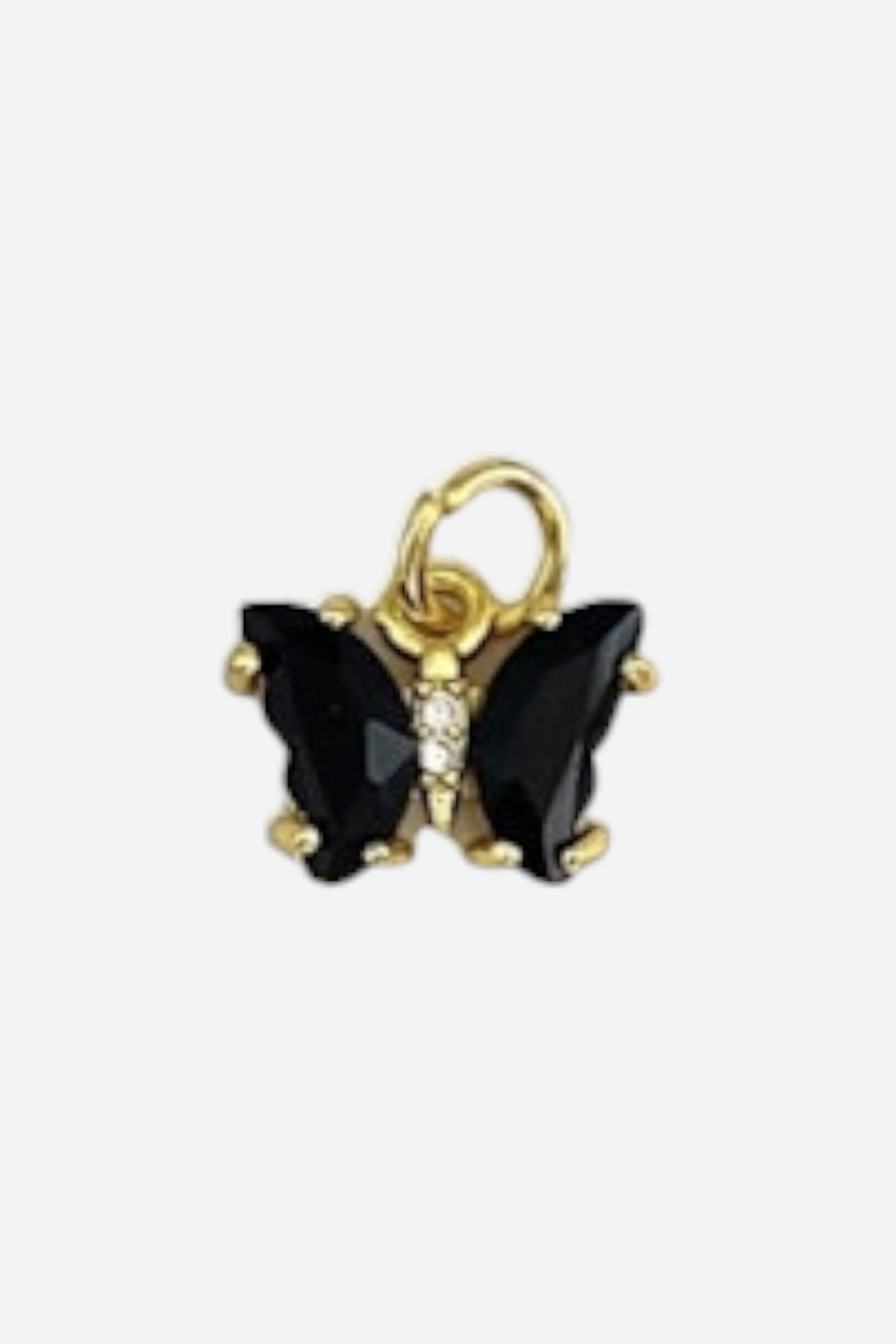 Farrah B Butterfly Charm in Black