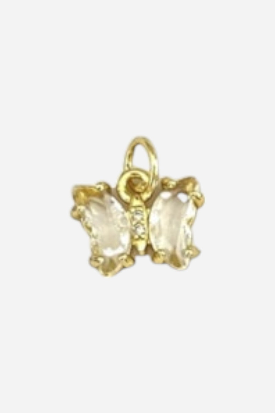 Farrah B Butterfly Charm in Clear