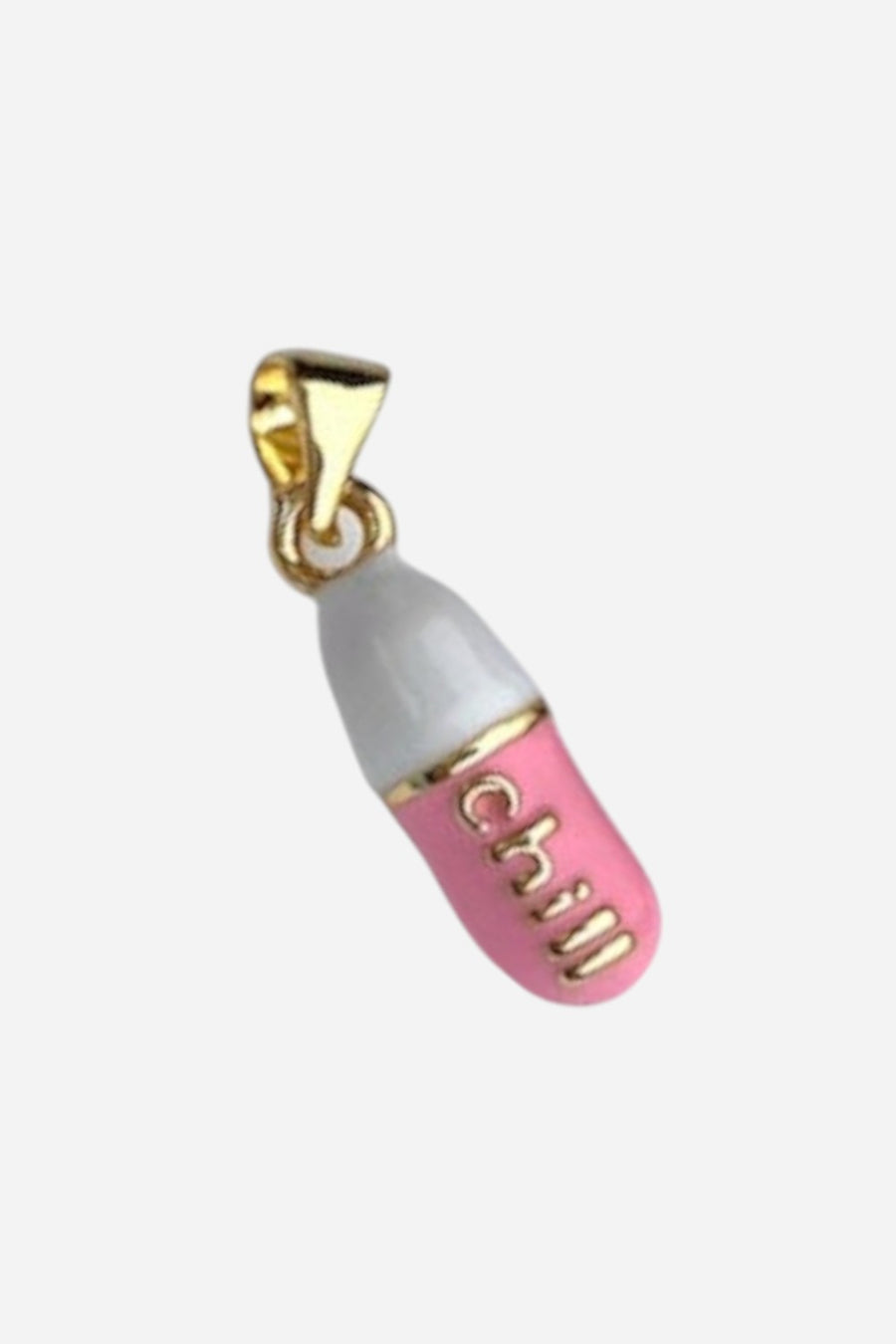 Farrah B Chill Pill Charm in Pink