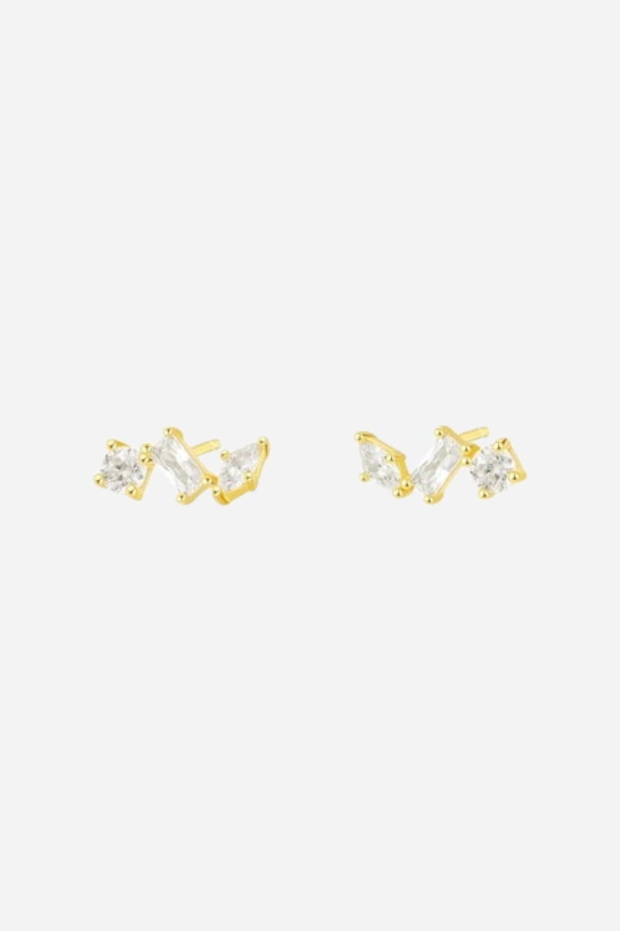 Farrah B Clear As Day Stud Earrings