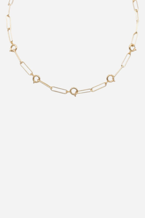 Farrah B Off The Hook Clasp Necklace - Gold