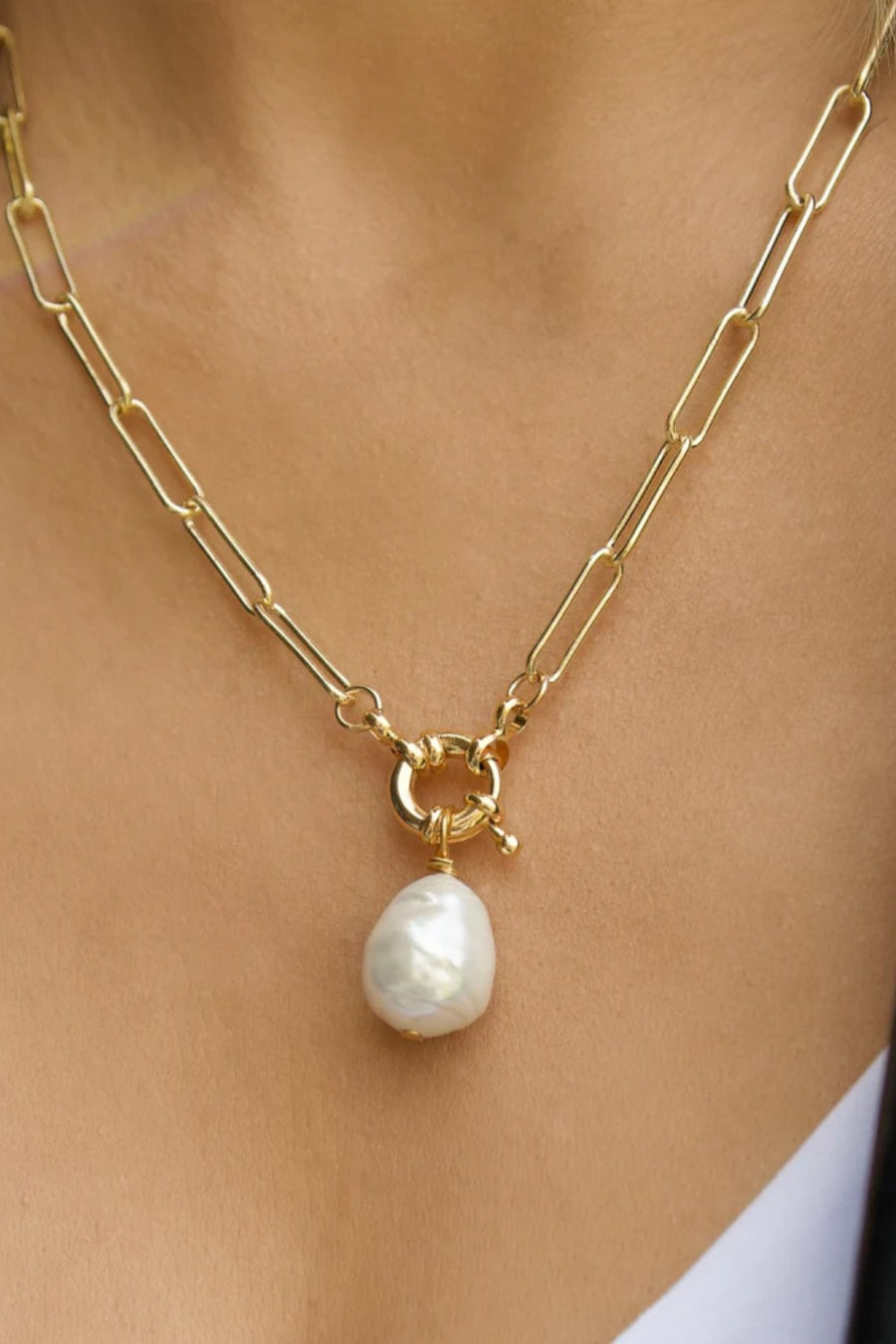Farrah B Shell Out Necklace