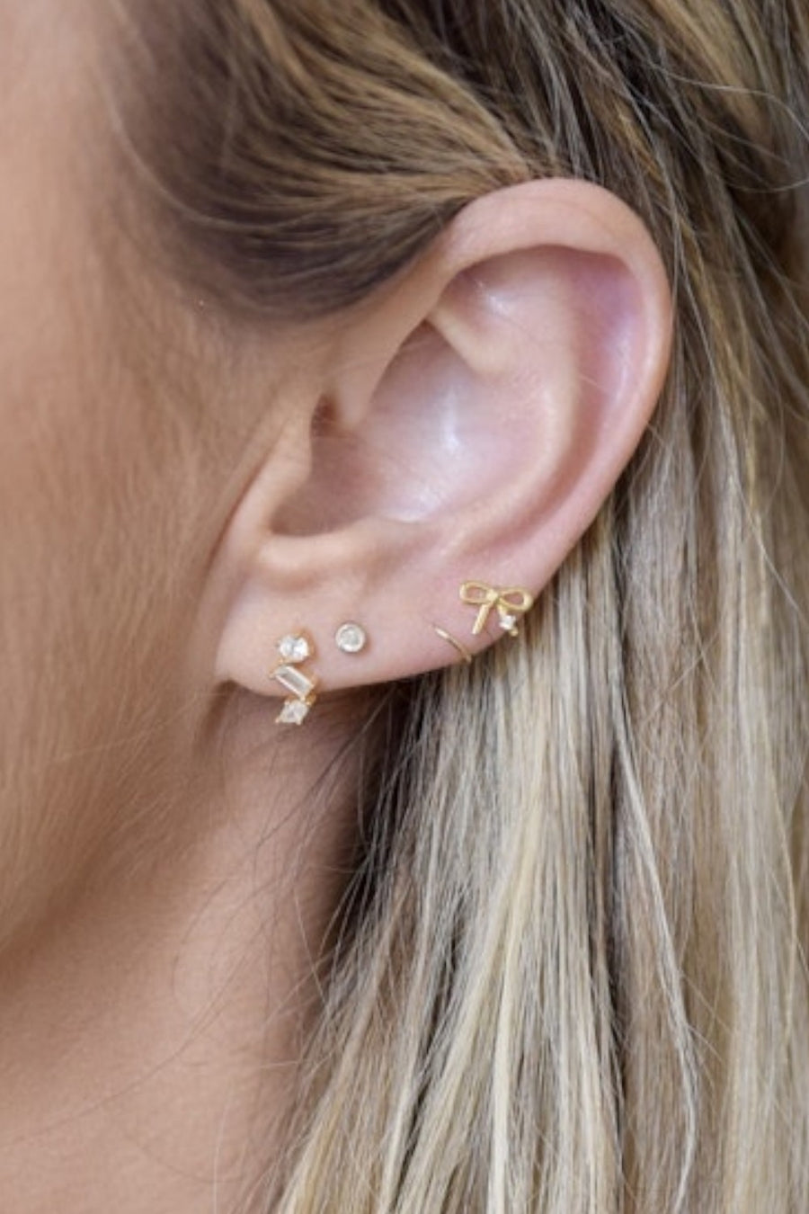 Farrah B Tie One On Stud Earrings