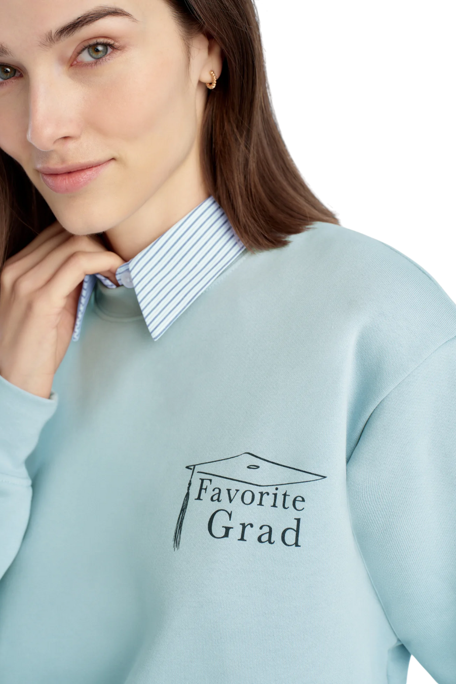 Favorite Grad Classic Sweatshirt in Sea Blue Navy
