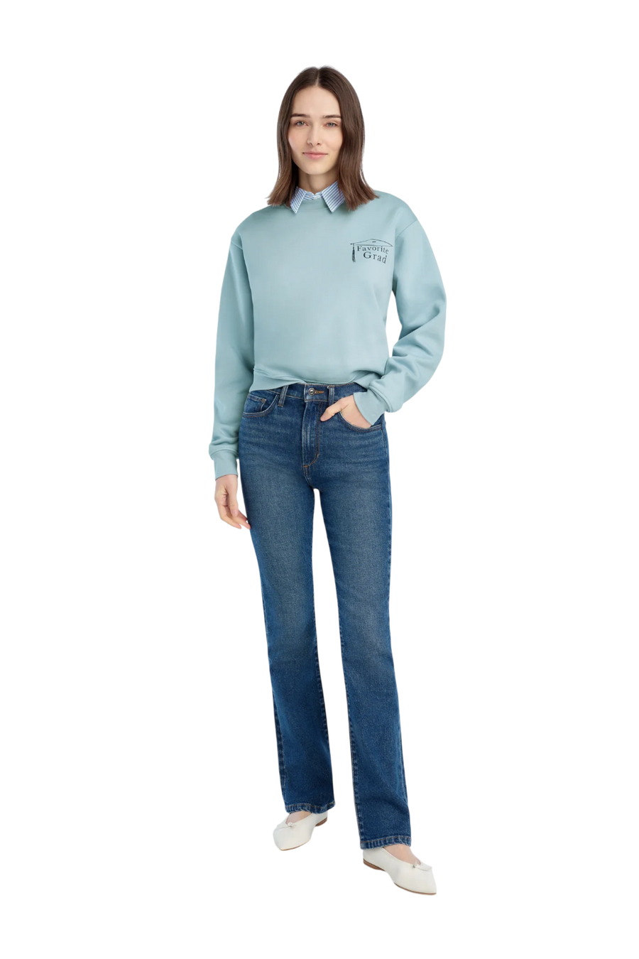Favorite Grad Classic Sweatshirt in Sea Blue Navy