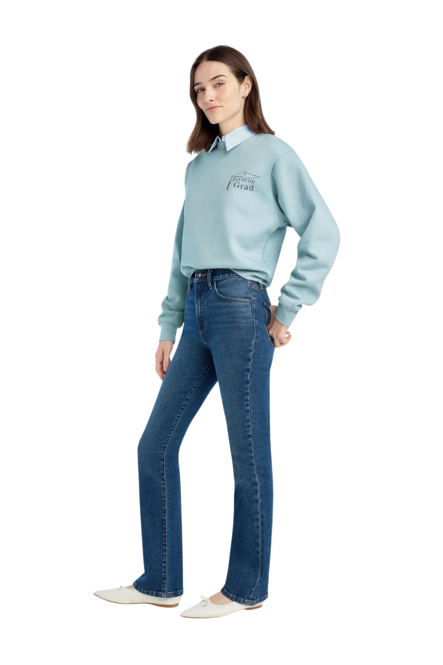 Favorite Grad Classic Sweatshirt in Sea Blue Navy