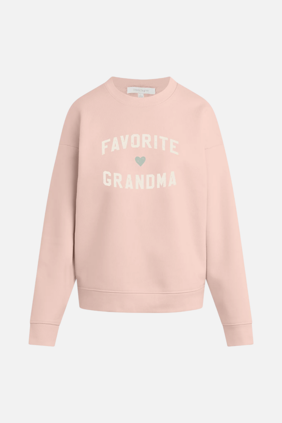 The Favorite Grandma Sweatshirt in Pale Pink