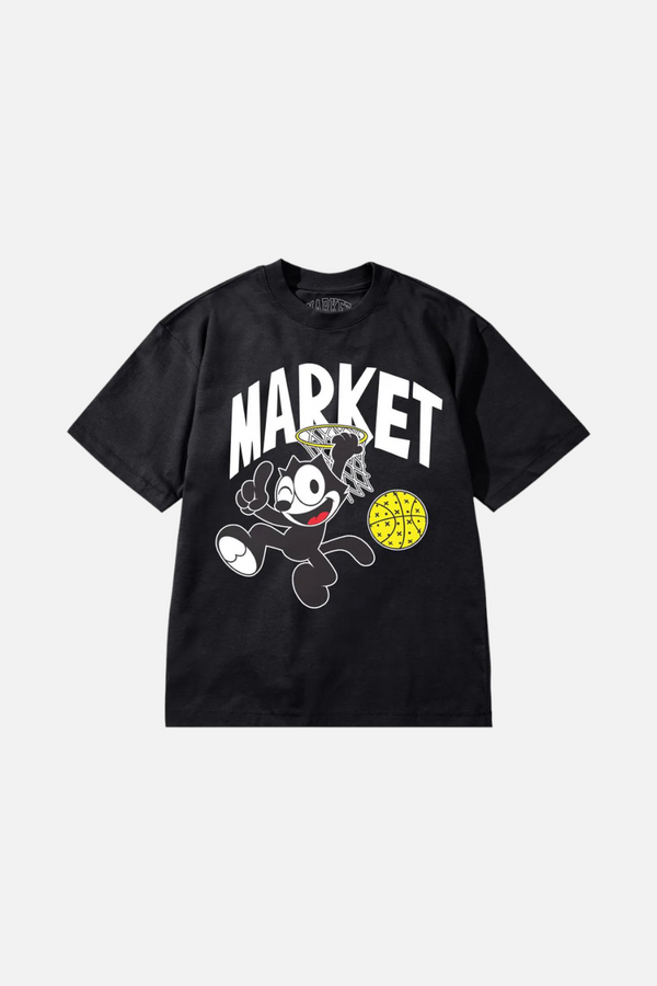 After Market Felix the Cat Dunking Tee in Black
