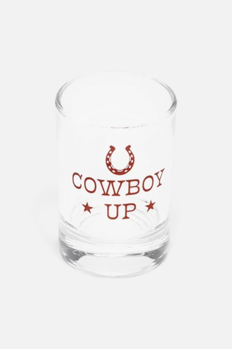 Fishs Eddy Cowboy Up Shot Glass