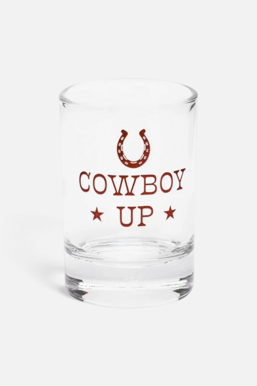 Fishs Eddy Cowboy Up Shot Glass