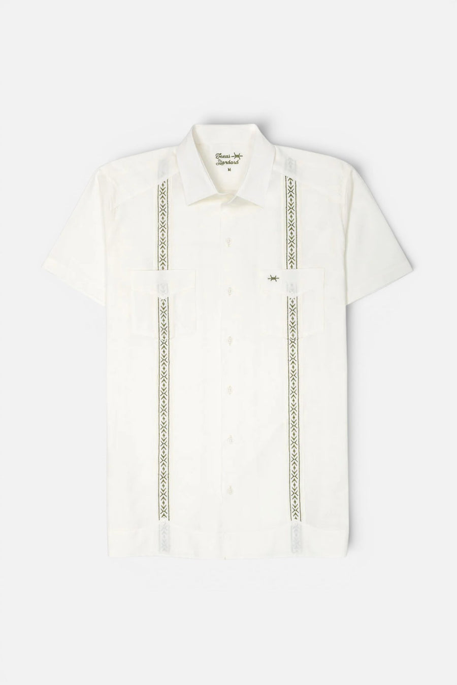 Texas Standard Tejas Guayabera Short Sleeve Shirt in Flores