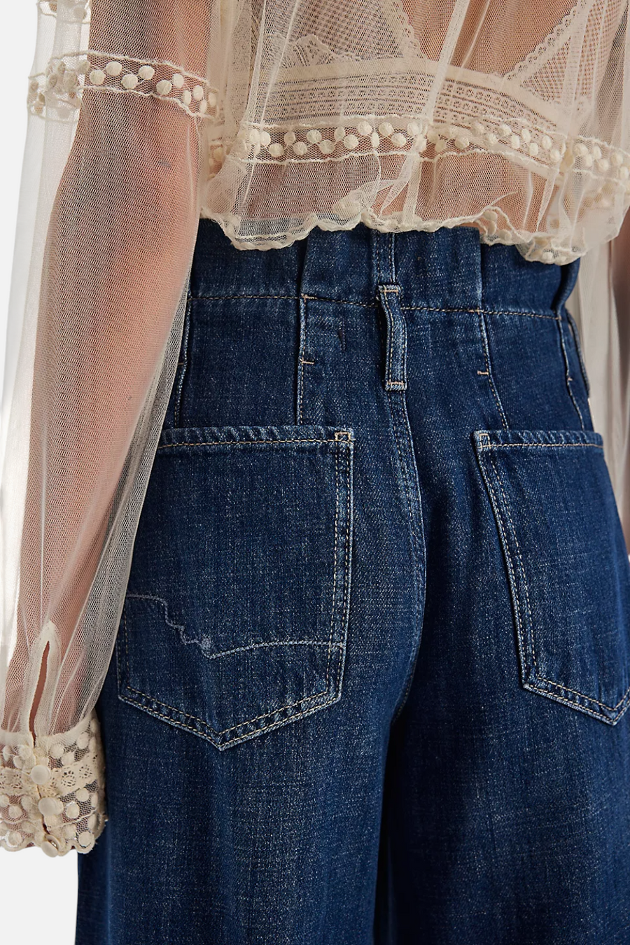 Free People Women's Forager Super Wide-Leg Jeans in Nomad