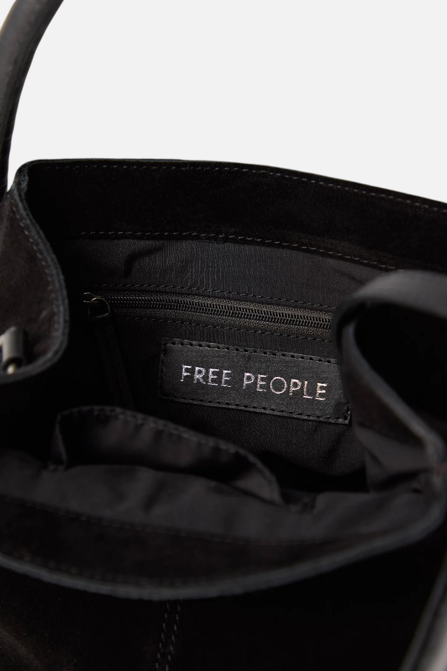 Free People Barlow Bucket Bag in Black