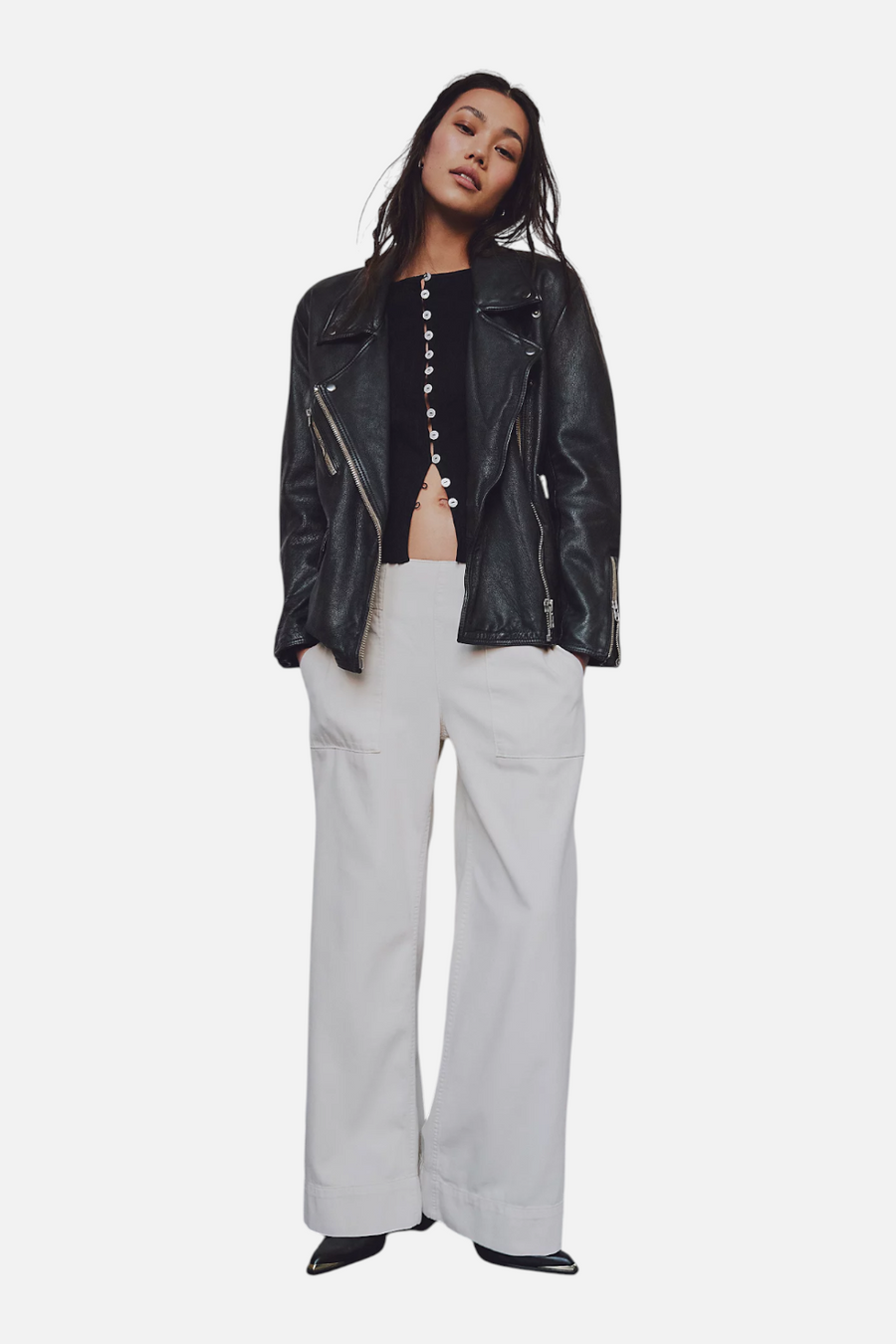 Free People Breezy Denim Pull-On Jeans in Bright Lights