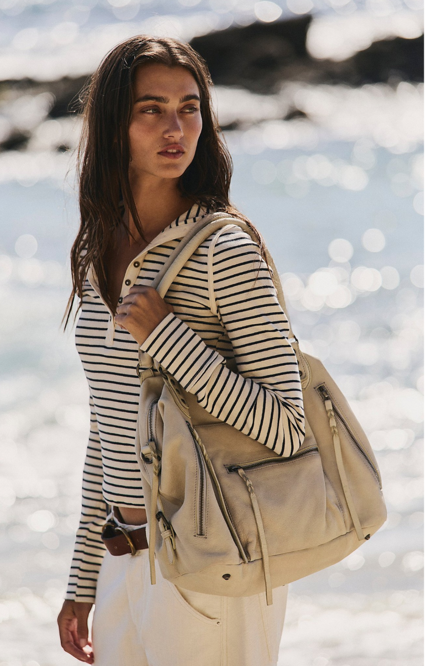 Free People Baby Emerson Tote Bag in Salt