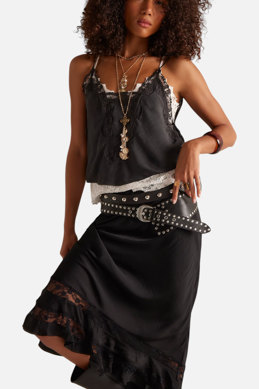 Free People Someone Like You Cami in Black