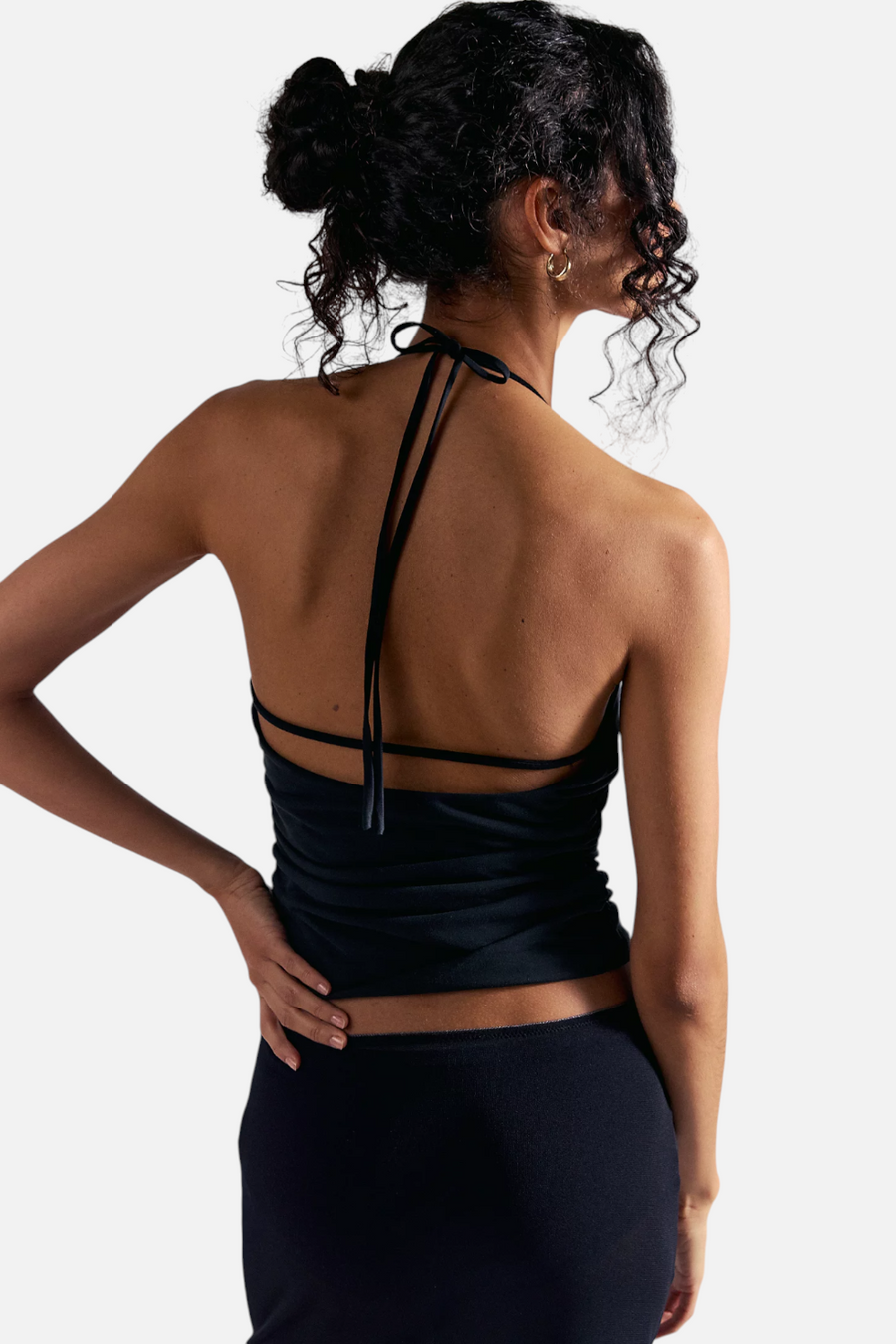 Free People Toni Beaded Tank in Black