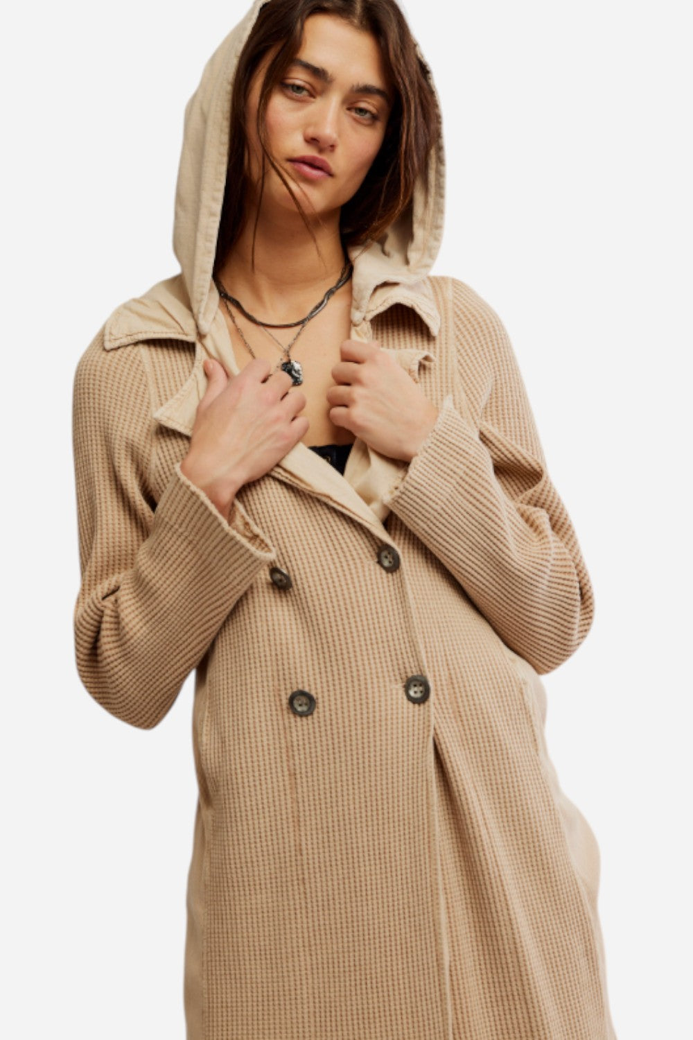 Free People Landon Jacket in Sand – CHROME