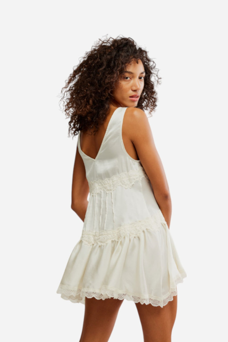 knee length dresses for ladies Free People Disco Fever Mini Slip – Libby Story main image 1
