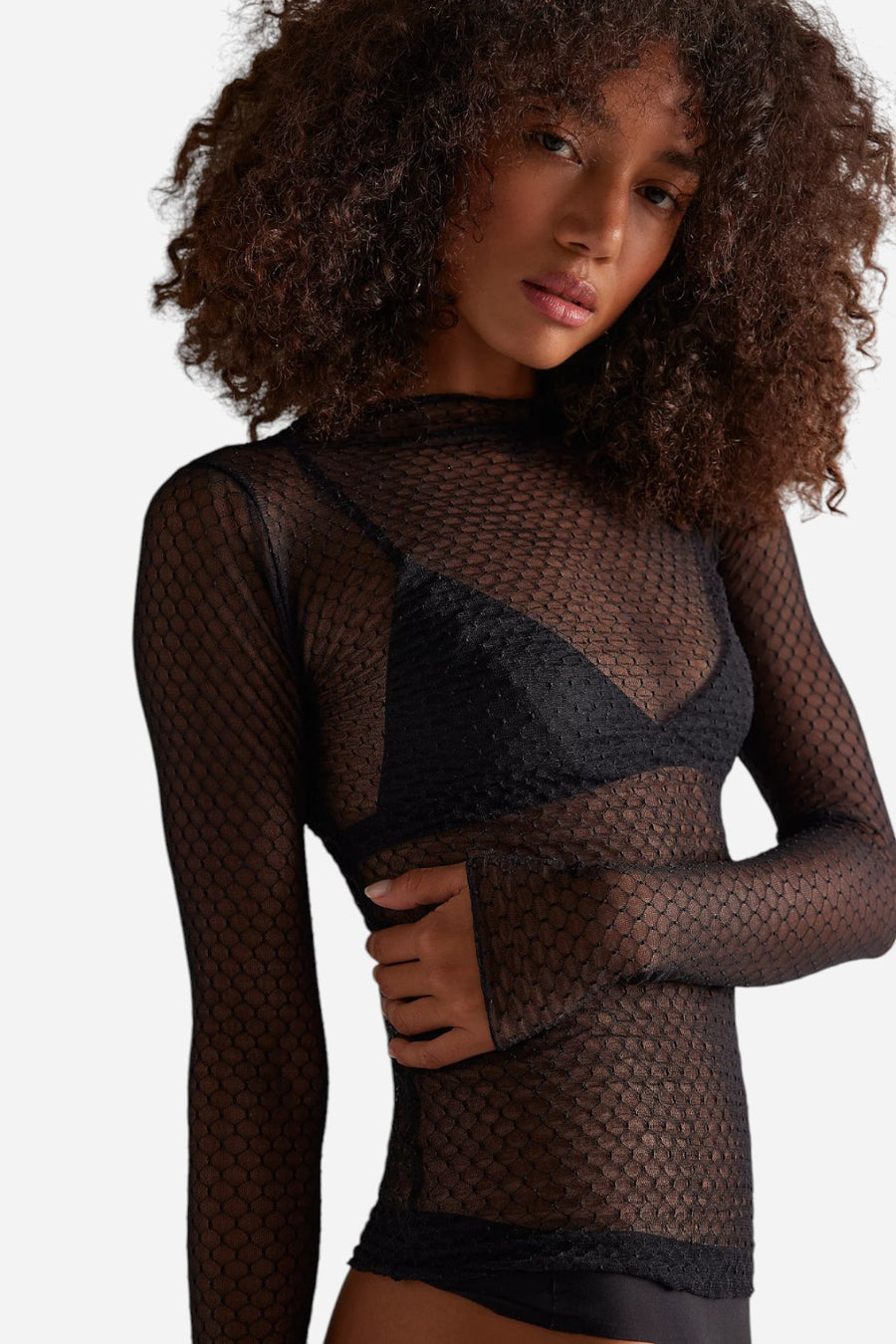 Free People Minding My Business Top in Black