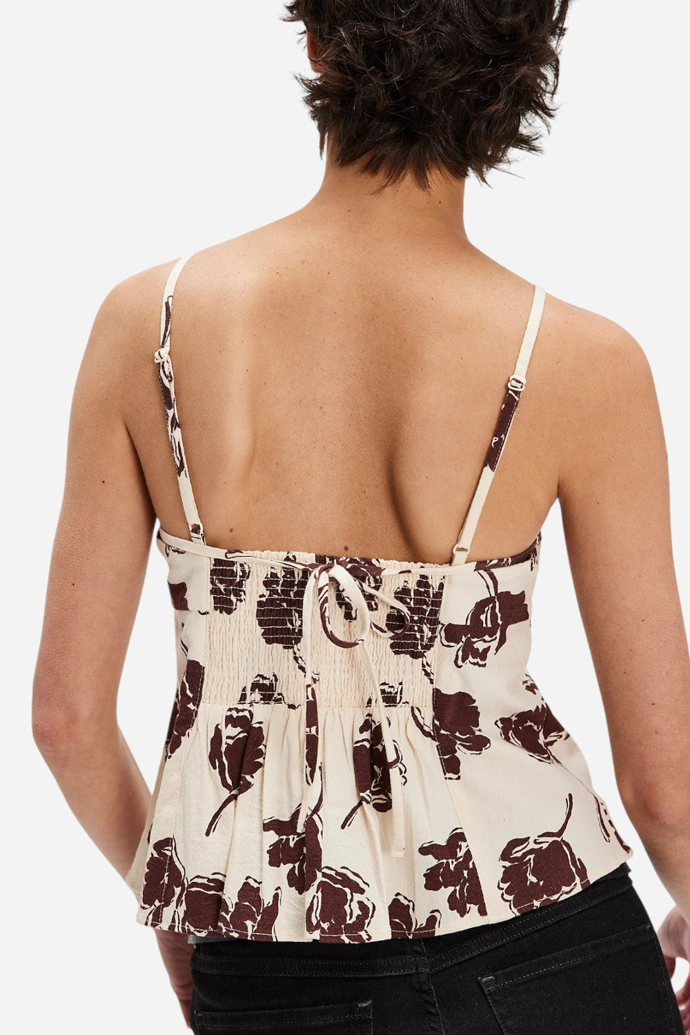 Free People Susie Printed Top in Bittersweet Combo – CHROME