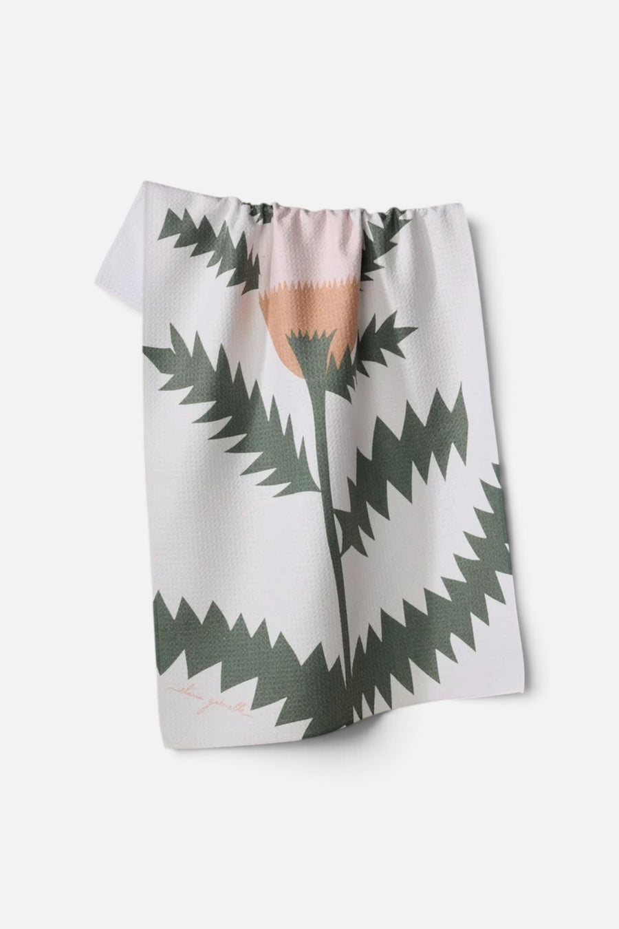 Geometry Towels Painted Patch tea towel with a multicolor painterly patchwork print