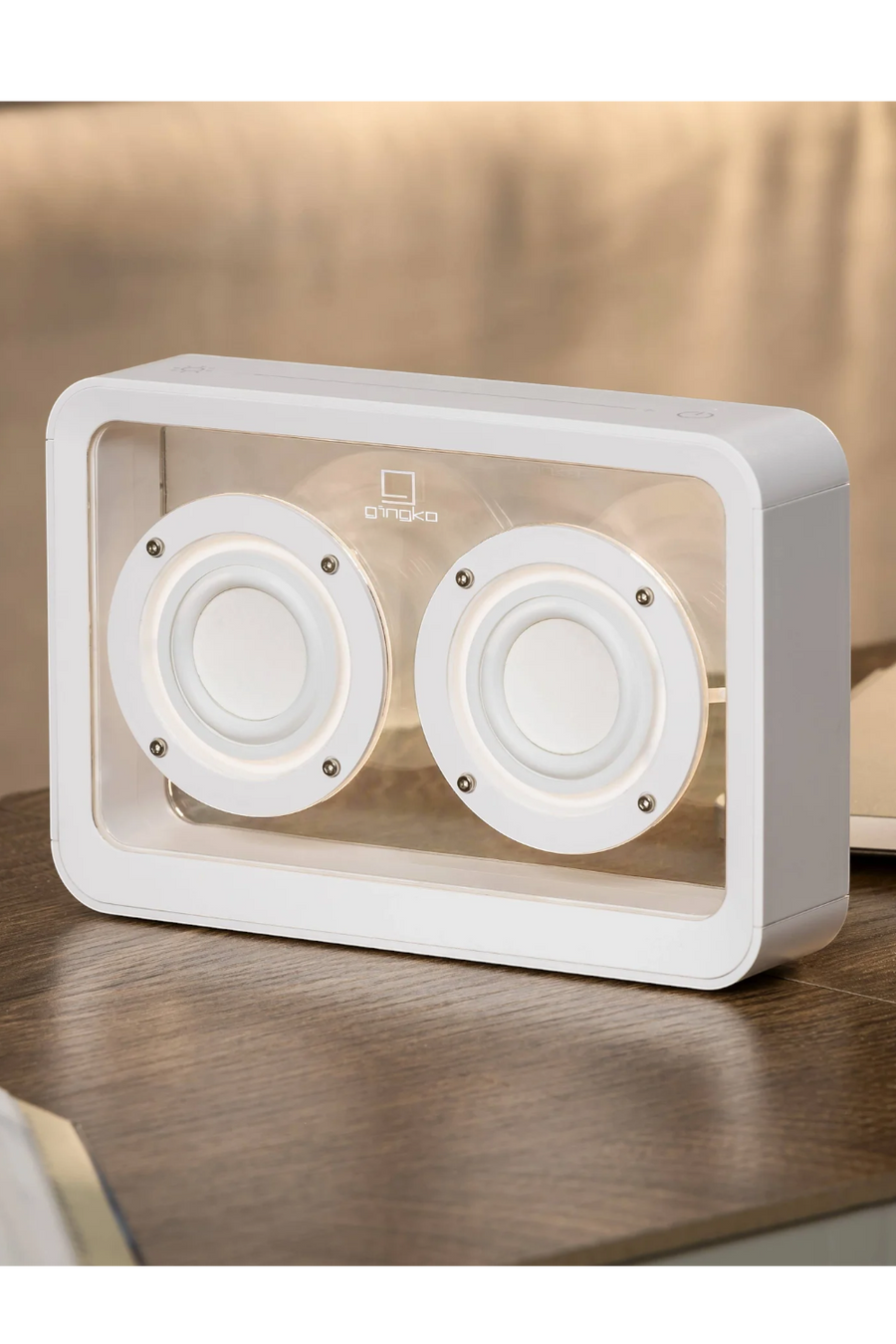 Gingko Mage See-Through Speaker in White