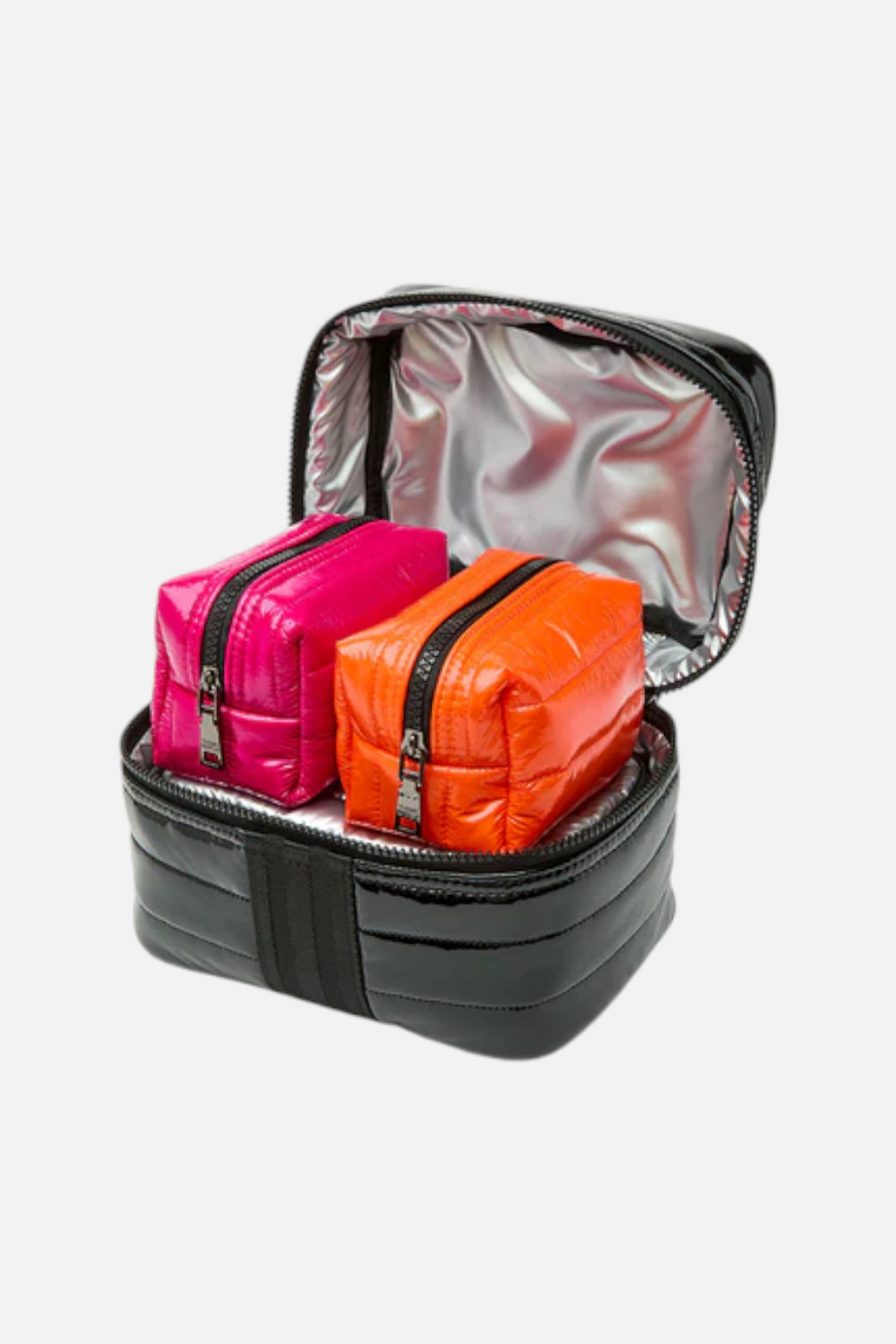 Think Royln Glamour Girl Kit in Black Patent, Pearl Silver, Glossy Fushia & Glossy Orange