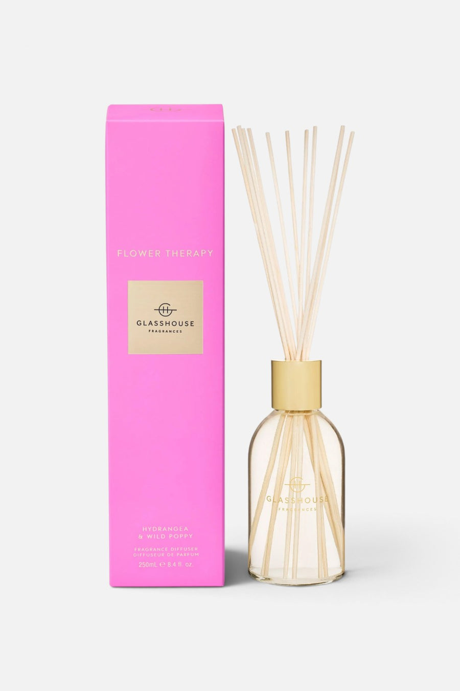 Glasshouse Flower Therapy Reed Diffuser, 8.4 oz