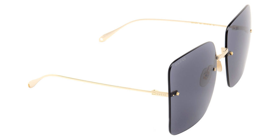 Gucci GG1147S Square Sunglasses in Gold / Gray