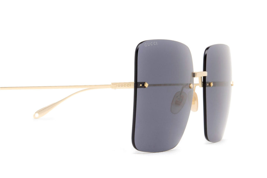 Gucci GG1147S Square Sunglasses in Gold / Gray