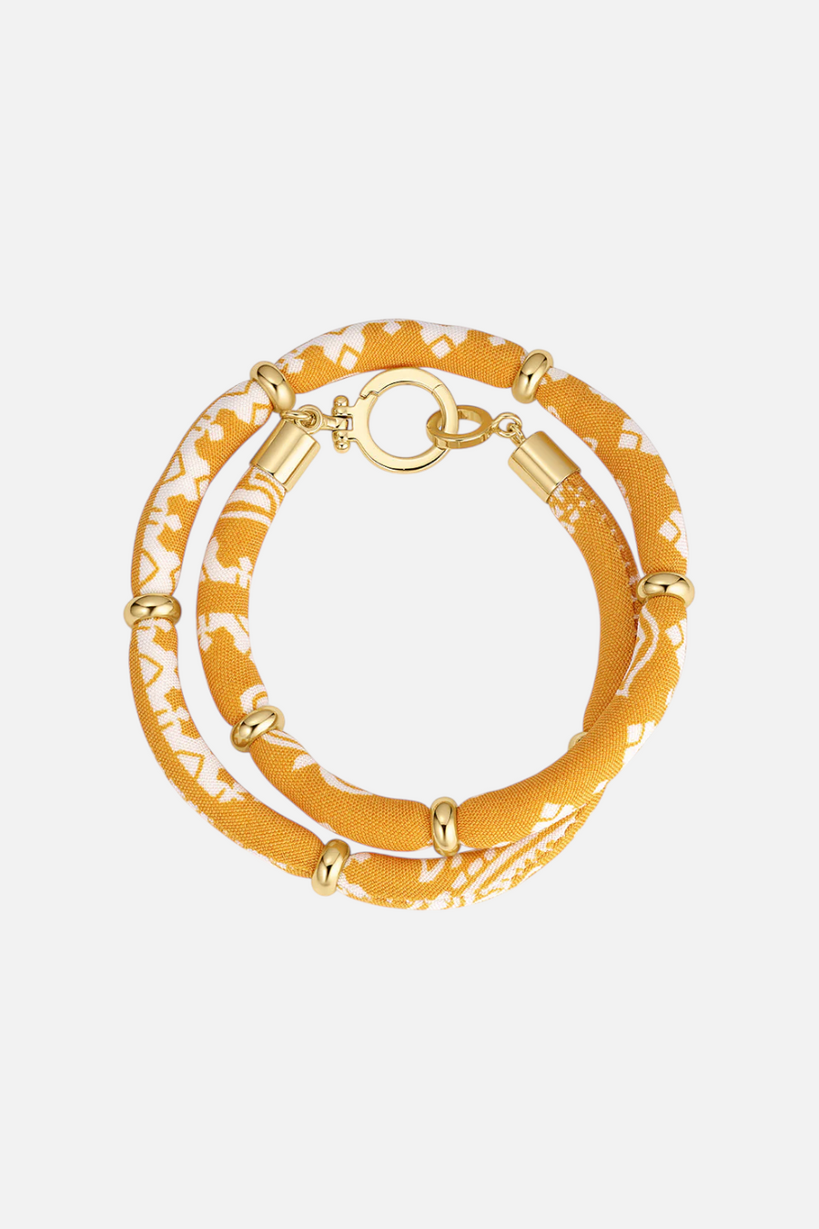 Gorjana Paisley Bandana Wrap Bracelet in Yellow