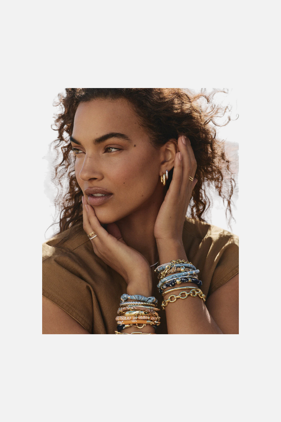 Gorjana Paisley Bandana Wrap Bracelet in Yellow