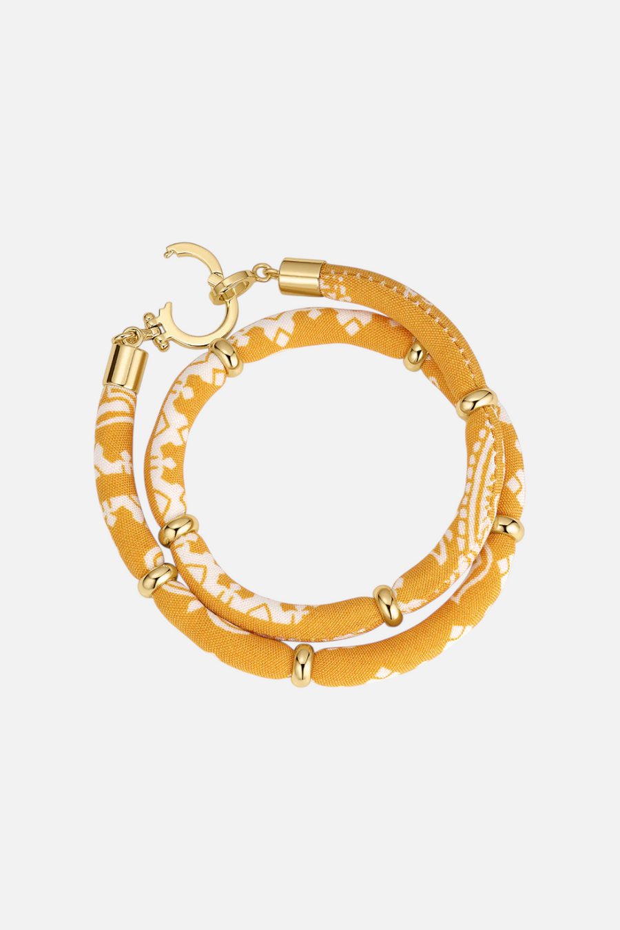 Gorjana Paisley Bandana Wrap Bracelet in Yellow