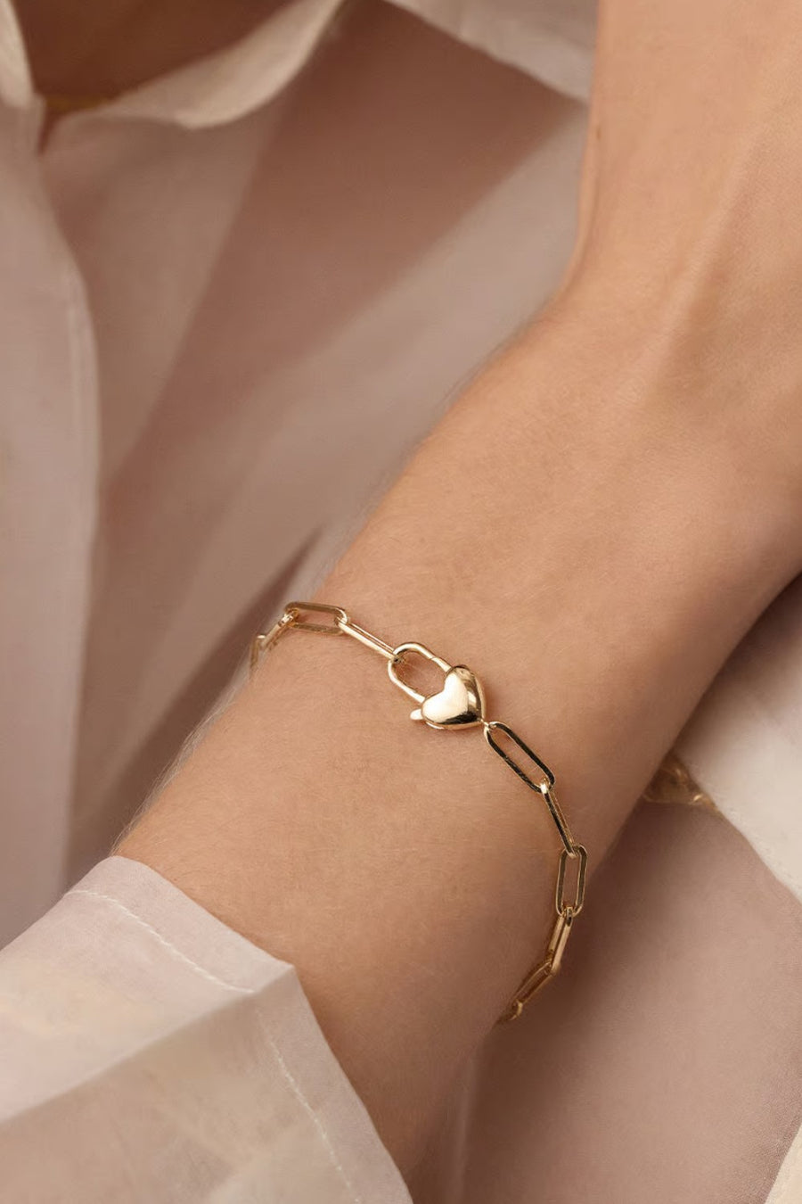 Gorjana Heart Padlock Bracelet