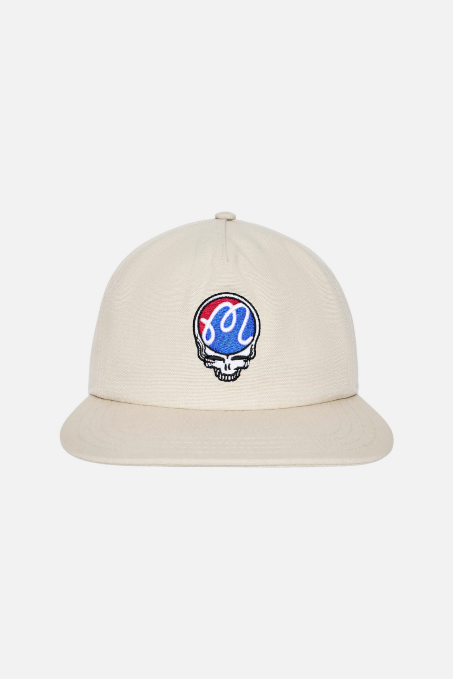 Malbon Golf Men's Grateful Dead Stealie Snapback in Rainy Day