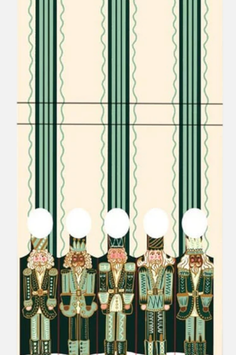 One & Only Paper Green Nutcracker Printed 10 Stem Matchbook