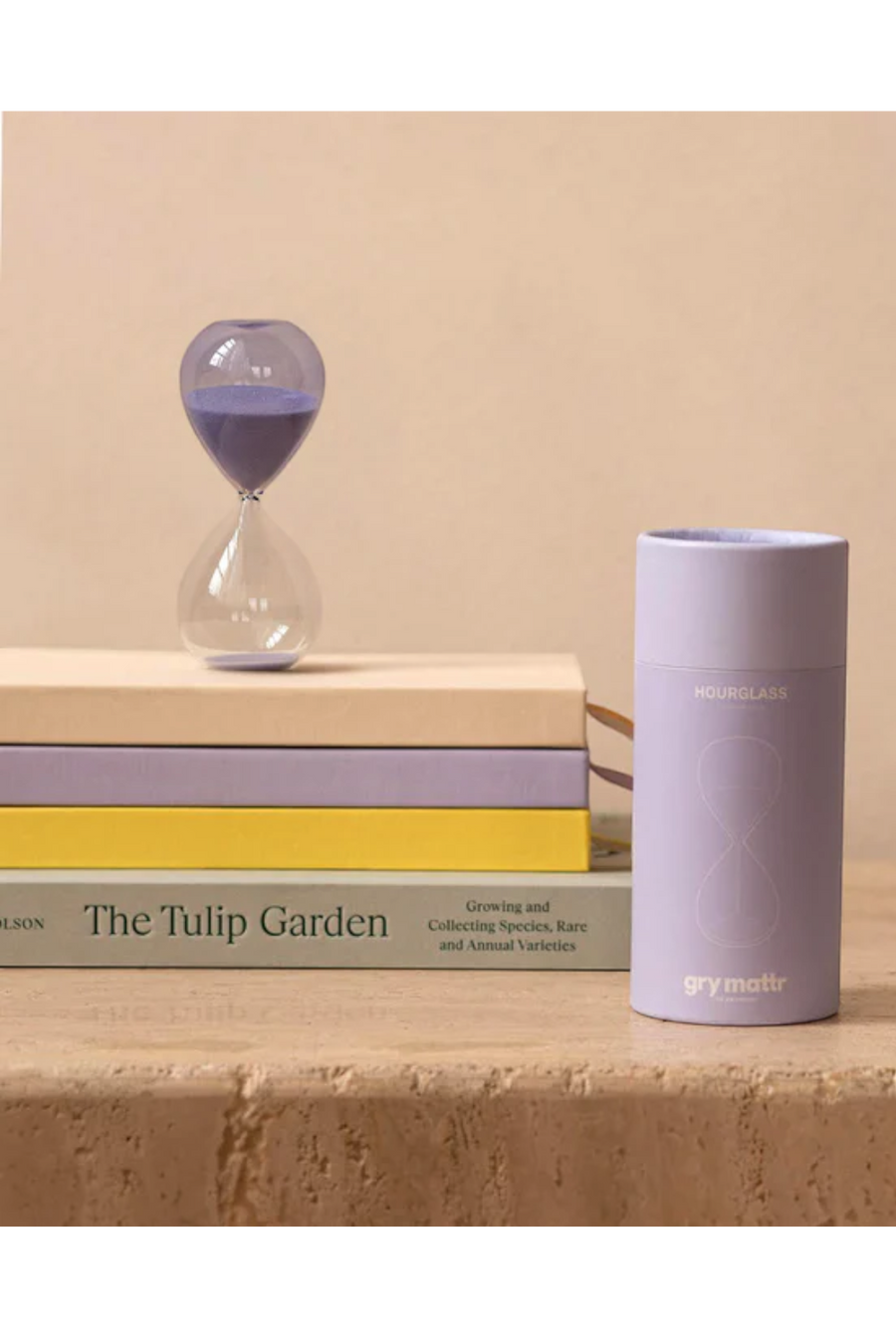 Gry Mattr Desktop Mini Hourglass in Violet